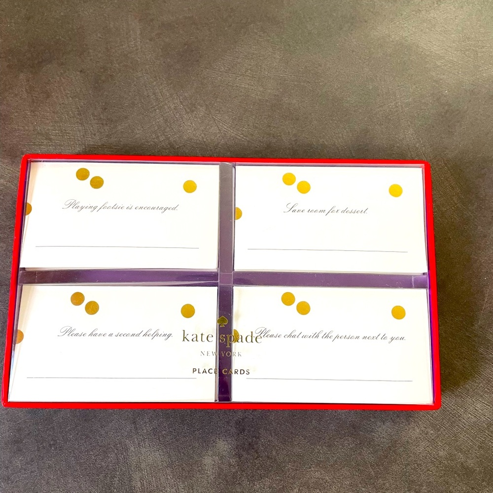 Kate Spade place cards
